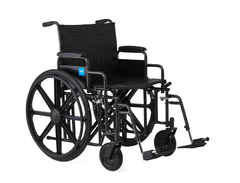 Guardian Extra - Wide Wheelchair – 26" Seat, Swing - Away Footrests - Border Medical Supplies