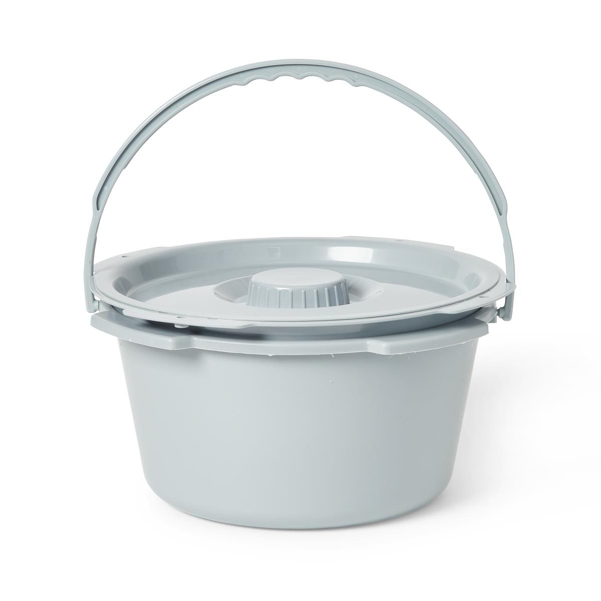 Medline 3 - in - 1 Folding Steel Commode – 350 lb Capacity - Border Medical Supplies