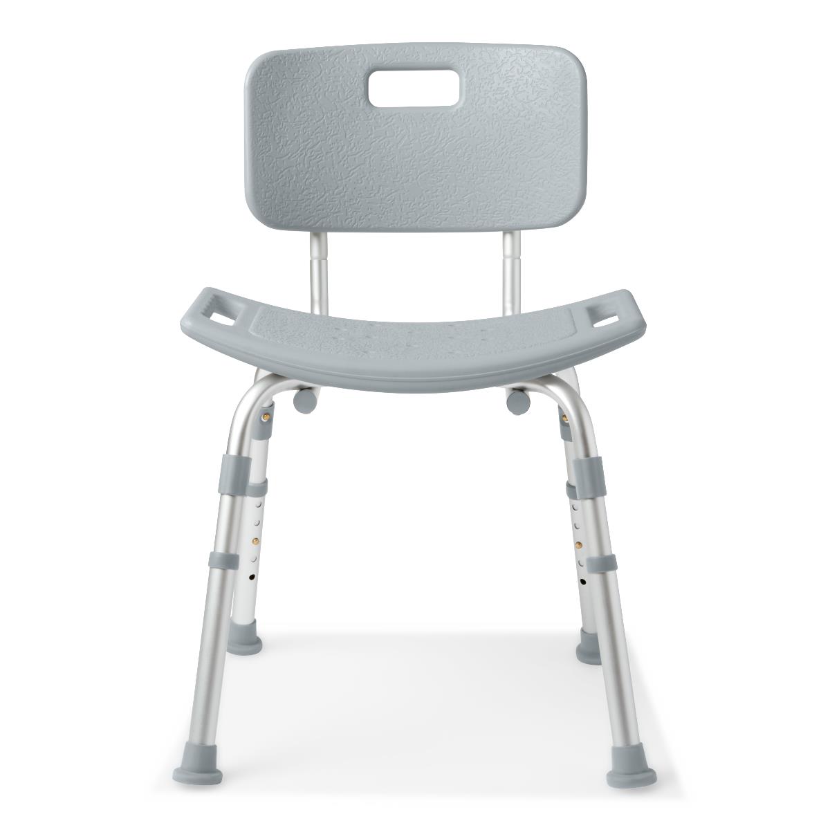 Medline Shower Chair with Back – Height Adjustable - Border Medical Supplies