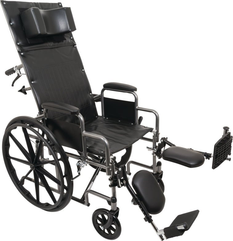 ProBasics Reclining Wheelchair – 18" Seat, Desk Arms - Border Medical Supplies