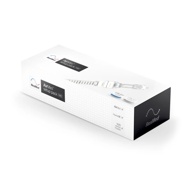 ResMed AirFit™ N20 Nasal Cushion CPAP Mask Complete System with AirMini Setup Pack - My Store