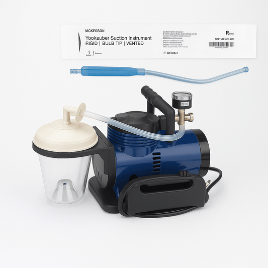 Heavy - Duty Suction Machine with Yankauer Included - Border Medical Supplies