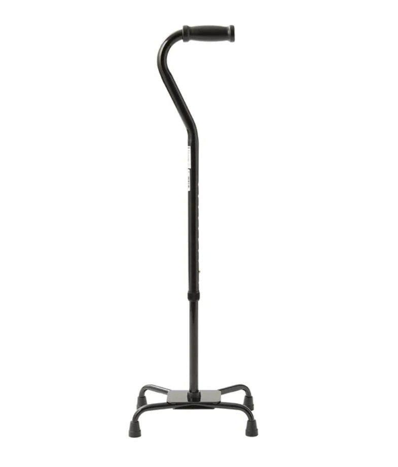 Medline Bariatric Quad Cane – Small Base, 500 lb Capacity - Border Medical Supplies