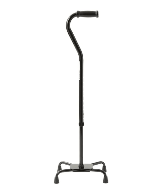 Medline Bariatric Quad Cane – Small Base, 500 lb Capacity - Border Medical Supplies