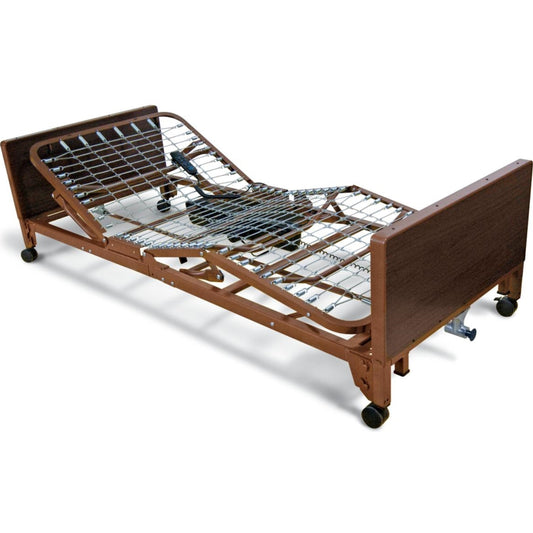 Cama de hospital totalmente eléctrica Medline: rango de altura de 15 a 20 pulgadas